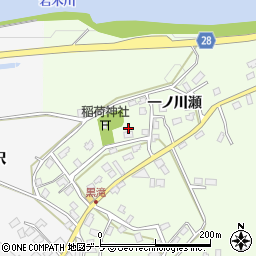 青森県弘前市黒滝一ノ川瀬44周辺の地図