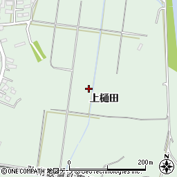 青森県弘前市新里上樋田周辺の地図