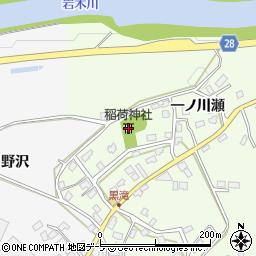青森県弘前市黒滝一ノ川瀬41-1周辺の地図