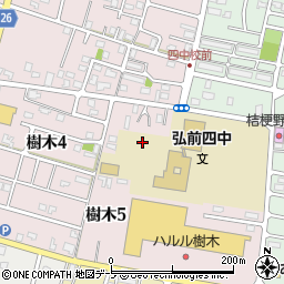 弘前市立第四中学校周辺の地図