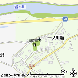 青森県弘前市黒滝一ノ川瀬16周辺の地図