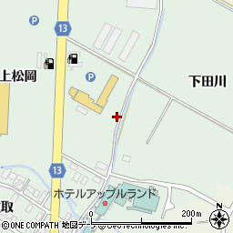 青森県平川市小和森上松岡204周辺の地図
