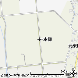 青森県平川市苗生松一本柳周辺の地図