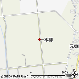 青森県平川市苗生松（一本柳）周辺の地図