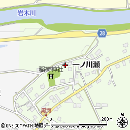 青森県弘前市黒滝一ノ川瀬16-1周辺の地図