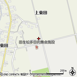 青森県平川市苗生松上東田210周辺の地図