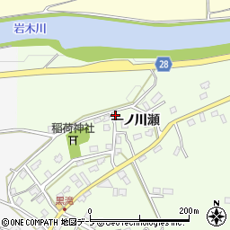 青森県弘前市黒滝一ノ川瀬15周辺の地図
