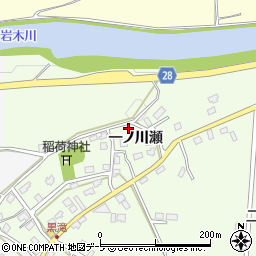 青森県弘前市黒滝一ノ川瀬13-2周辺の地図