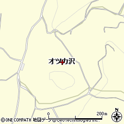 青森県弘前市高野オツカ沢周辺の地図