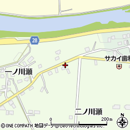 青森県弘前市黒滝一ノ川瀬58周辺の地図