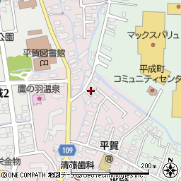 青森県平川市本町平野70周辺の地図