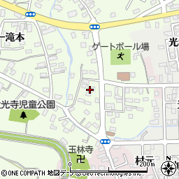 青森県平川市大光寺三村井14周辺の地図