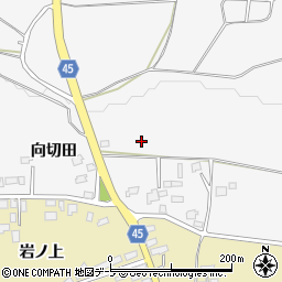 青森県十和田市相坂向切田周辺の地図