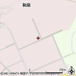 青森県弘前市中畑和泉周辺の地図