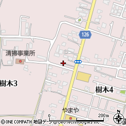 青森県弘前市樹木2丁目21周辺の地図