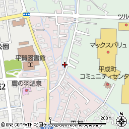 青森県平川市小和森上松岡188周辺の地図