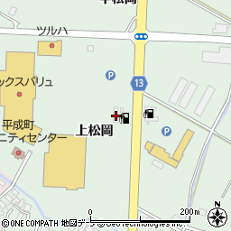 青森県平川市小和森上松岡197周辺の地図