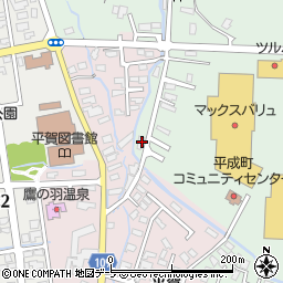 青森県平川市小和森上松岡189周辺の地図