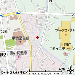 青森県平川市本町平野72周辺の地図