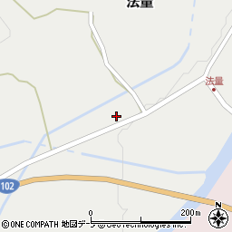 青森県十和田市法量家ノ前周辺の地図