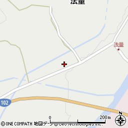 青森県十和田市法量（家ノ前）周辺の地図