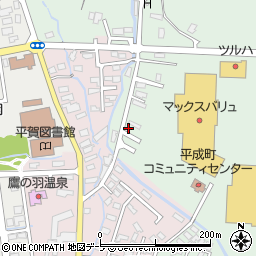 青森県平川市小和森上松岡193-4周辺の地図