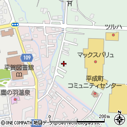 青森県平川市小和森上松岡193周辺の地図