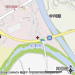 青森県弘前市黒土大道添周辺の地図