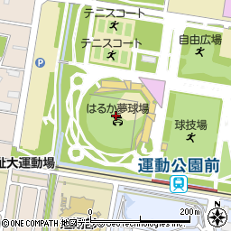 はるか夢球場（弘前市運動公園野球場）周辺の地図