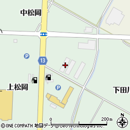 青森県平川市小和森中松岡102周辺の地図