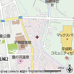 青森県平川市本町平野72-7周辺の地図