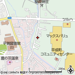 青森県平川市小和森上松岡193-3周辺の地図