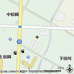 青森県平川市小和森中松岡103周辺の地図