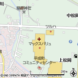 未来屋書店平賀店周辺の地図