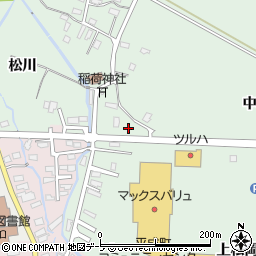 青森県平川市小和森上松岡153周辺の地図