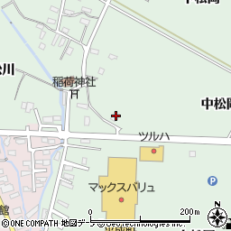 青森県平川市小和森中松岡116周辺の地図