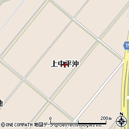青森県八戸市市川町（上中平沖）周辺の地図