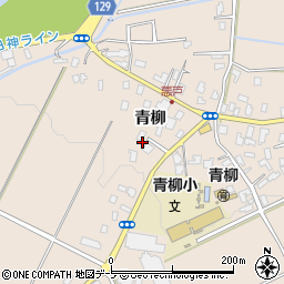 青森県弘前市悪戸青柳周辺の地図