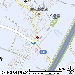 平賀新屋郵便局周辺の地図