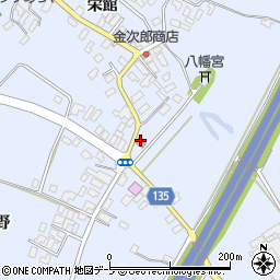 平賀新屋郵便局周辺の地図