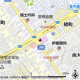青森県弘前市松森町周辺の地図