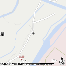 青森県十和田市法量下川原周辺の地図