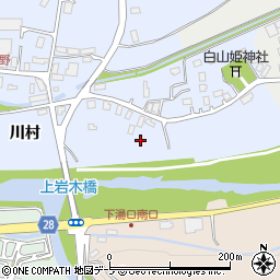 青森県弘前市鳥井野周辺の地図