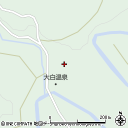 青森県西目屋村（中津軽郡）白沢（山内）周辺の地図
