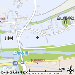 青森県弘前市鳥井野川村18周辺の地図