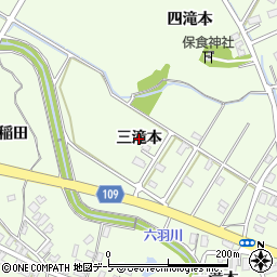 青森県平川市大光寺三滝本周辺の地図