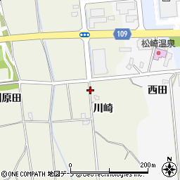 青森県平川市苗生松（川崎）周辺の地図