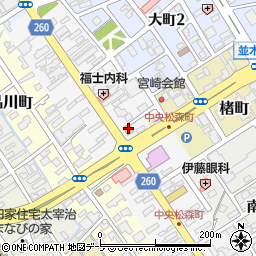 ローソン弘前松森町店周辺の地図