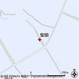 青森県平川市尾崎（安田）周辺の地図