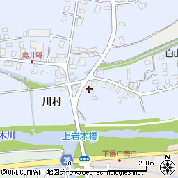 青森県弘前市鳥井野川村6周辺の地図